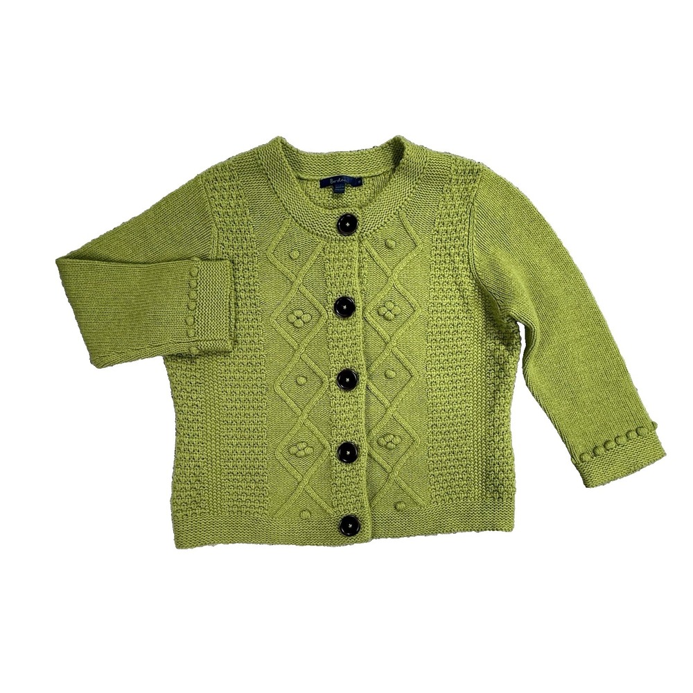 Boden Lime Green Knit Cardigan Sweater